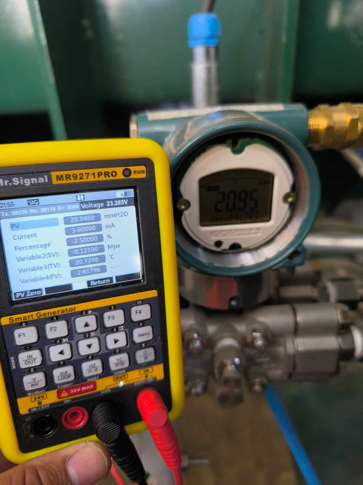 Calibración de transmisor en terreno
